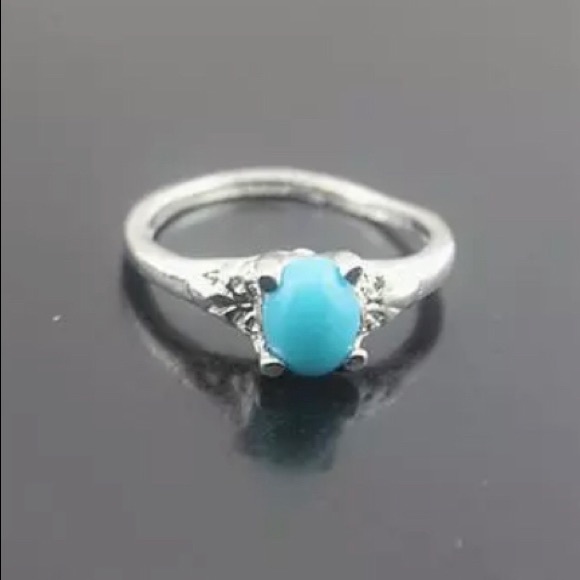 Jewelry - 4 For $20 Silver Blue Stone Ring